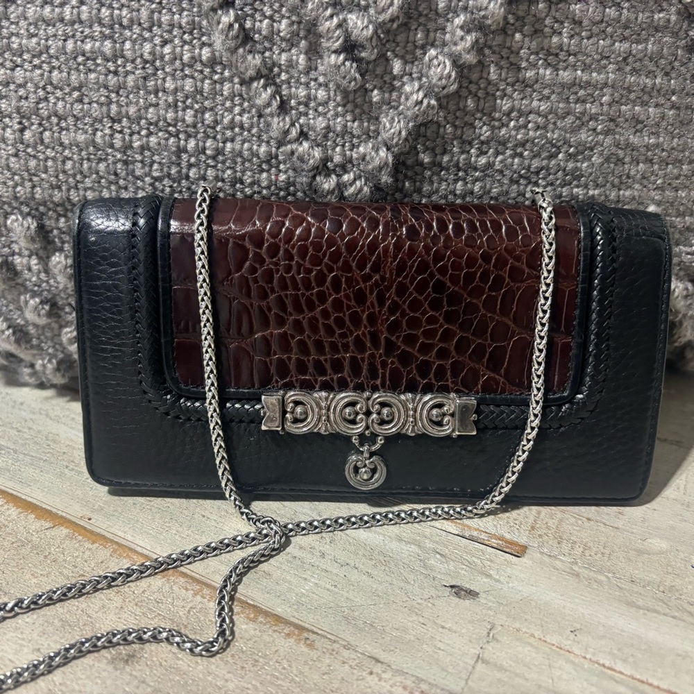 ❤️Brighton Croc Embossed Crossbody/Wallet